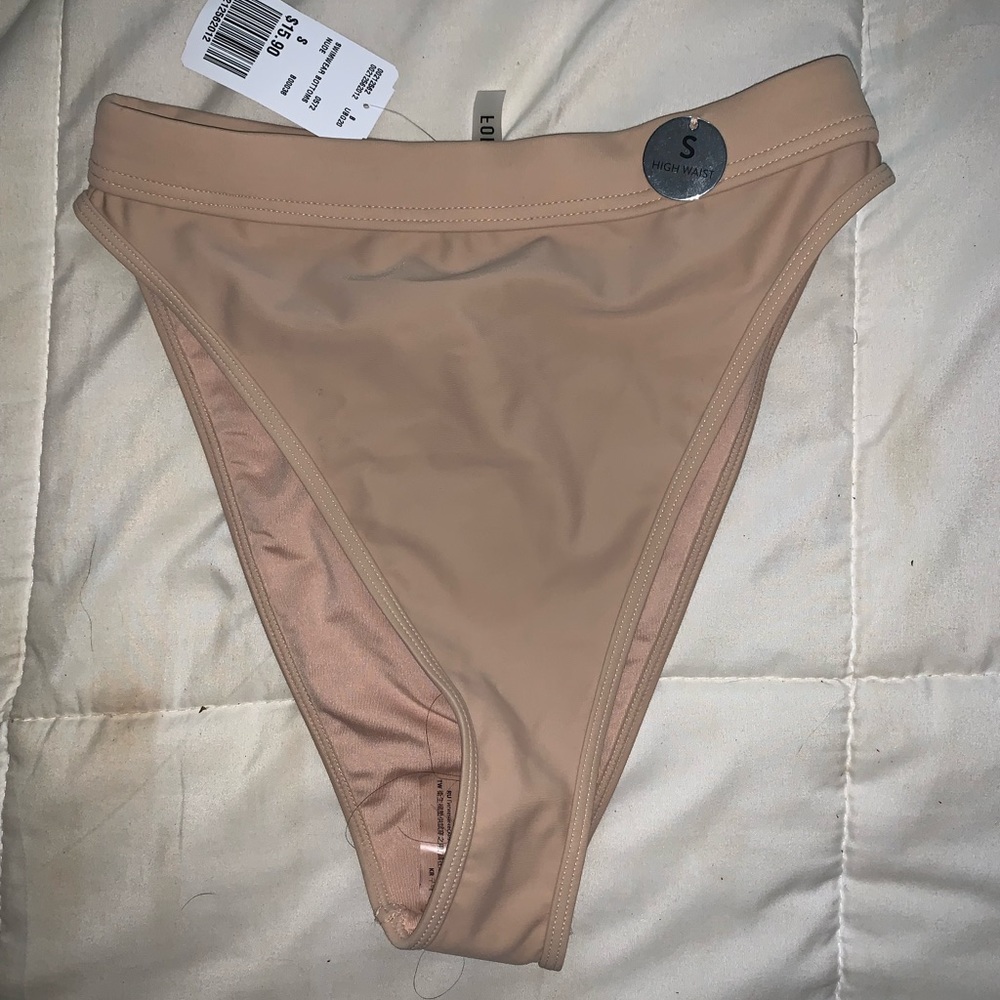 Forever 21 High Waist Nude Bikini Bottom